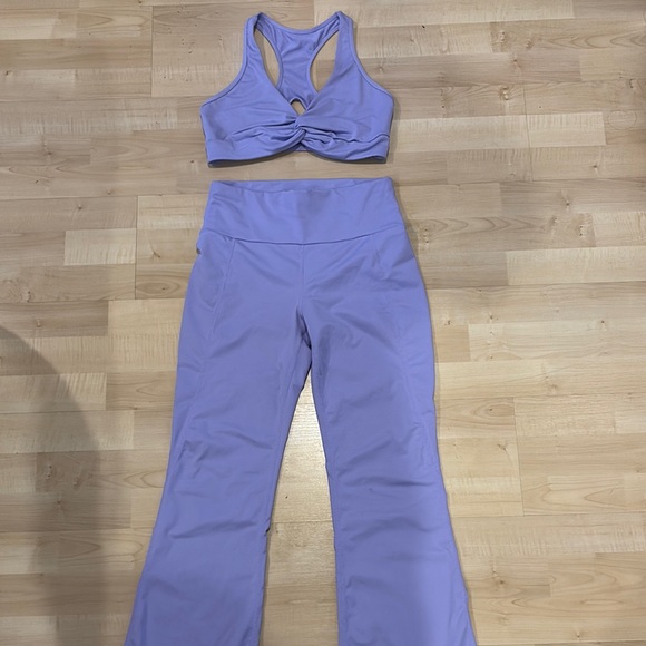SHEIN Pants - Women's Lavender Pants & sports bra Set